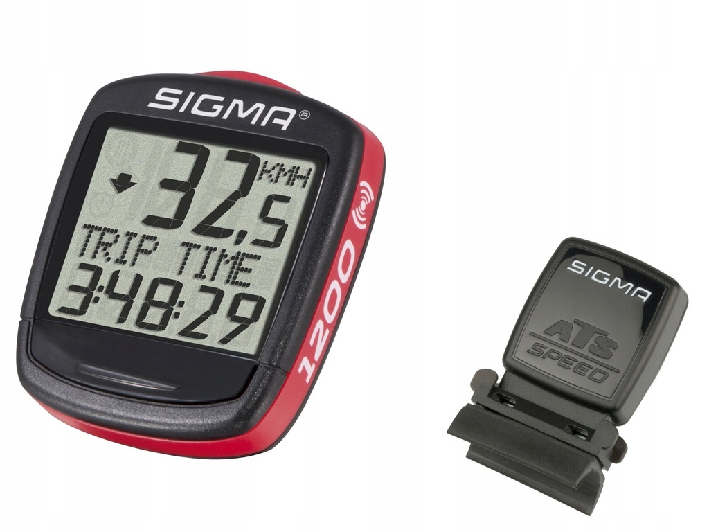 Tachometer Sigma BC 1200 WL červený